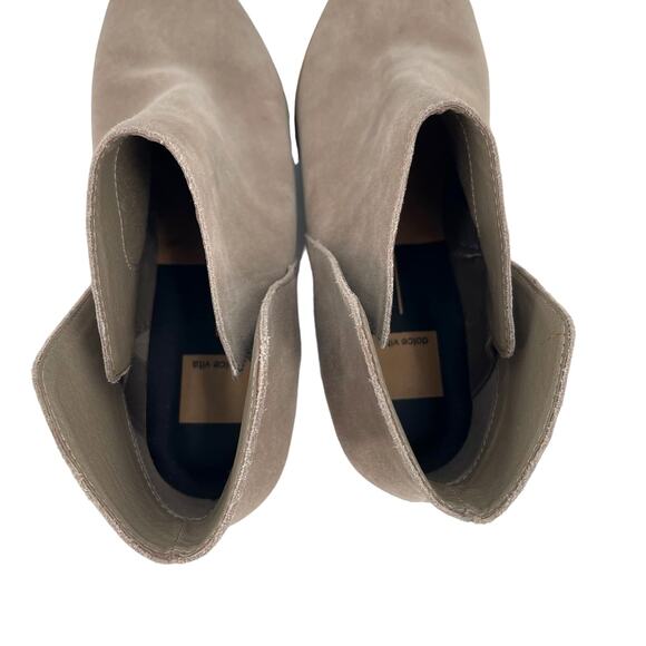 Dolce Vita Daine Bootie in Sage Size 11 Taupe Tan Grey Suede Ankle Boot Classic - Picture 11 of 13